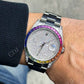 Rainbow Bezel Rolex Custom Diamond Watch  customdiamjewel   