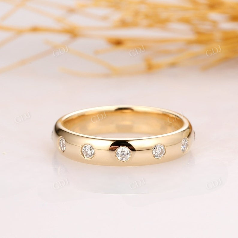 0.36CTW Round Cut Lab Grown Diamond Wedding Band  customdiamjewel   