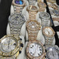 Luxury Handmade Full Iced Out Two Tone Wrist Watch  customdiamjewel   