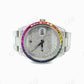 Rainbow Bezel Rolex Custom Diamond Watch  customdiamjewel   