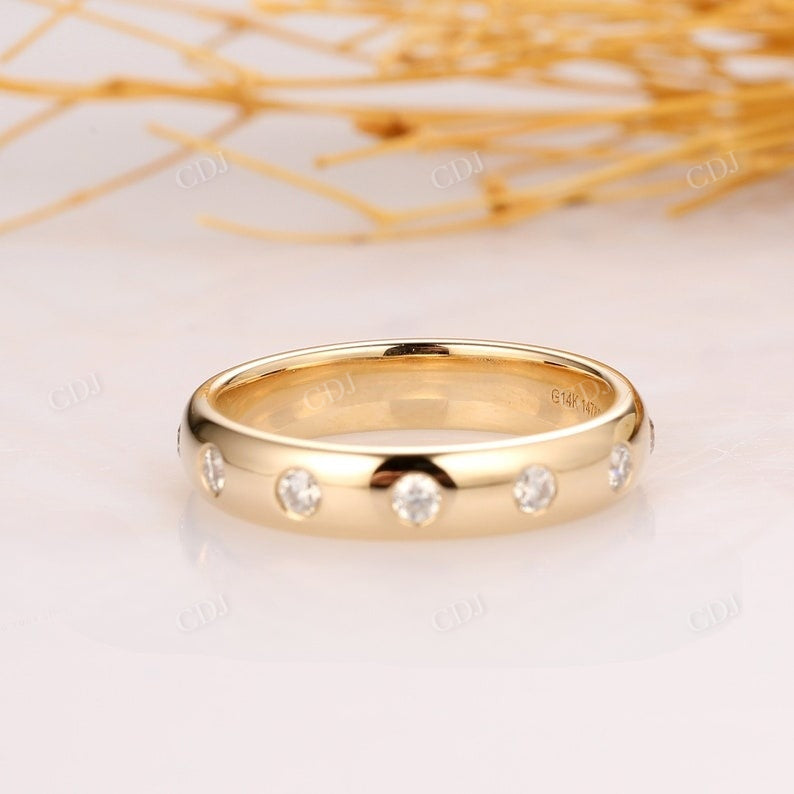 0.36CTW Round Cut Lab Grown Diamond Wedding Band  customdiamjewel   