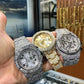 Natural Diamond Swiss Movement Watch  customdiamjewel   