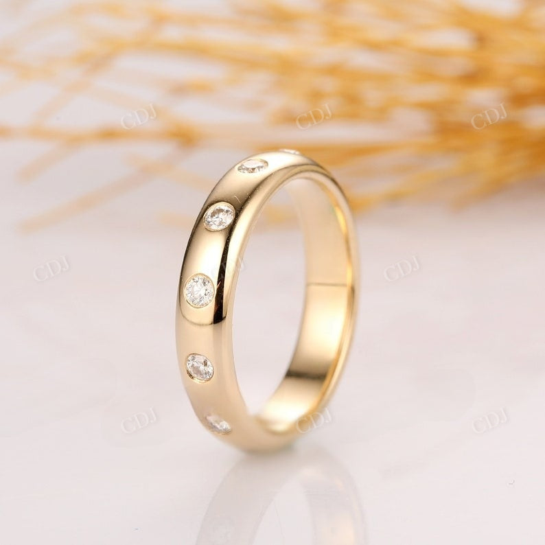 0.36CTW Round Cut Lab Grown Diamond Wedding Band  customdiamjewel   