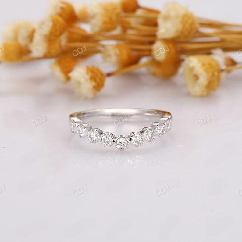 Bubble Style Round Lab Grown Diamond Anniversary Band  customdiamjewel   