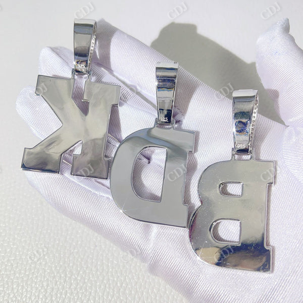 Diamond Custom Initial Letter Pendant Iced Out Style Pendant  customdiamjewel   