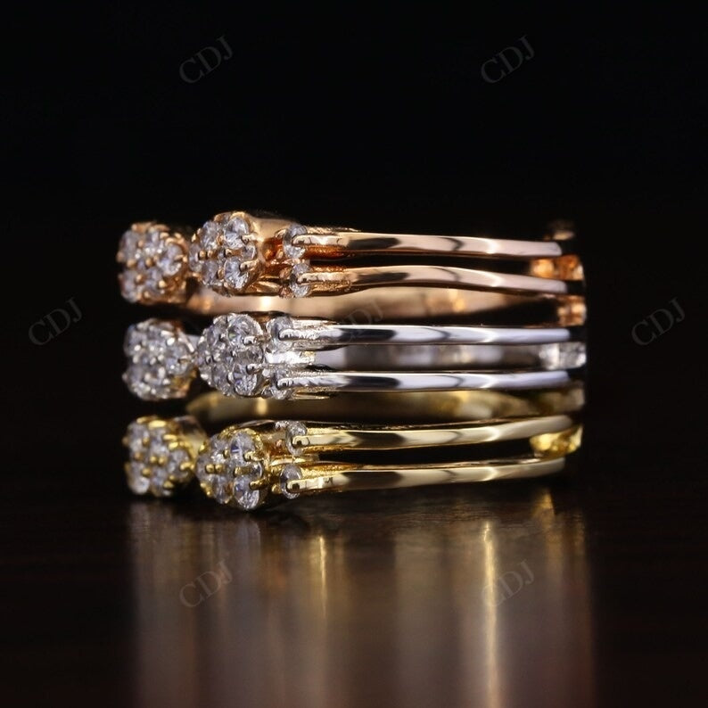 Bow Style 0.60CTW Lab Grown Wedding Band Woman  customdiamjewel   