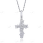 S925 Moissanite Vintage Cross Pendant hip hop jewelry CustomDiamJewel