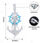 S925 Moissanite Glow In The Dark Anchor Pendant hip hop jewelry CustomDiamJewel