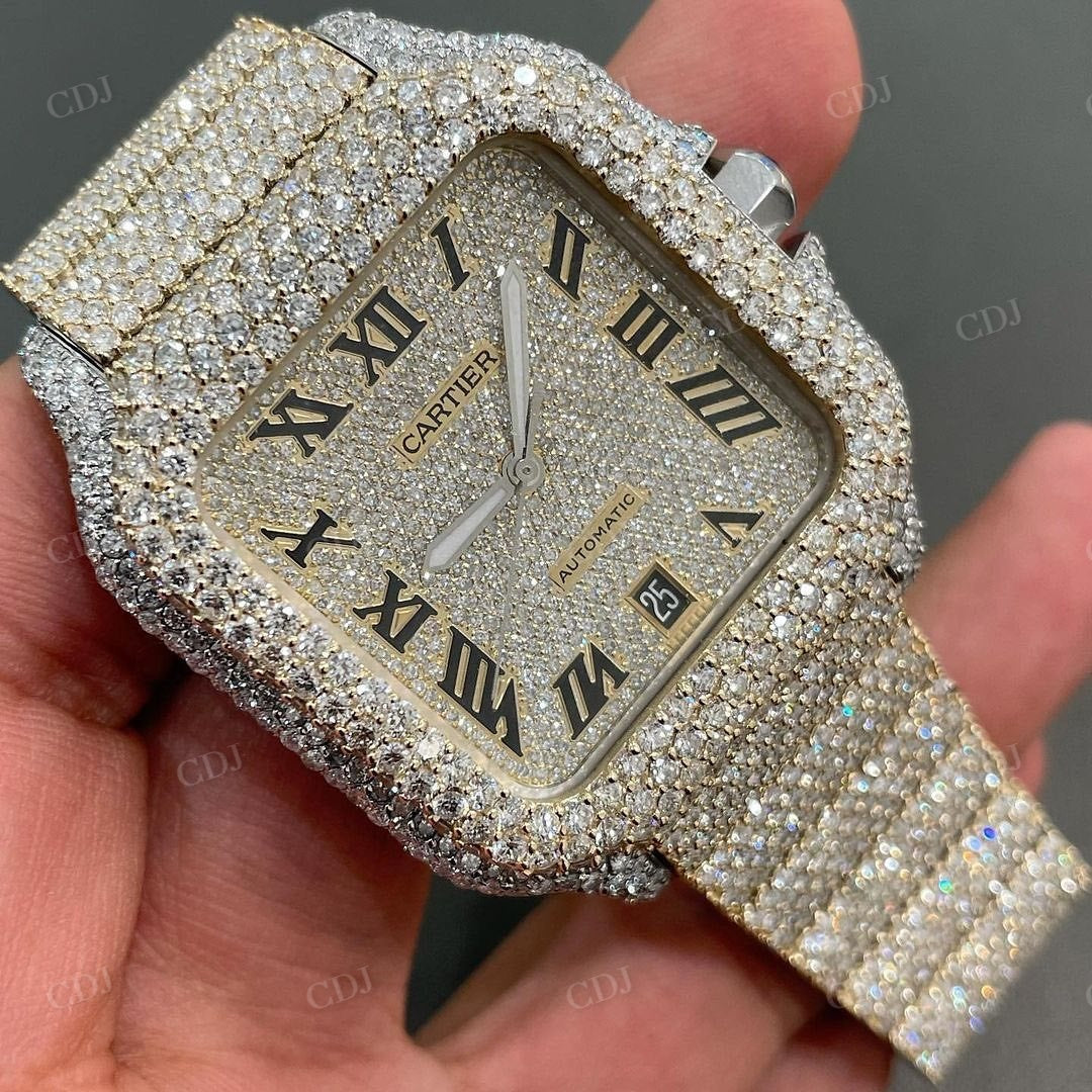 Cartier Swiss Movement Diamond Wrist Watch  customdiamjewel   