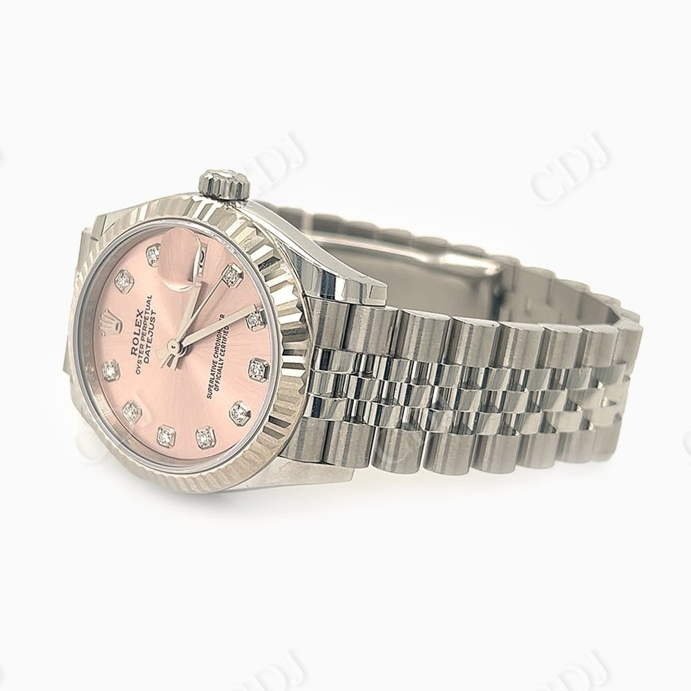 Rolex Datejust Stainless Steel Diamond Watch  customdiamjewel   