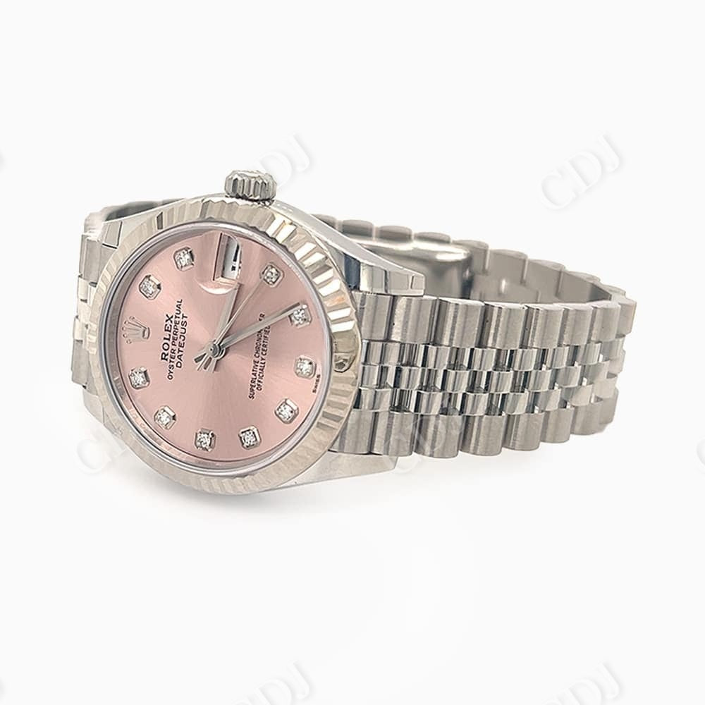 Rolex Datejust Stainless Steel Diamond Watch  customdiamjewel   