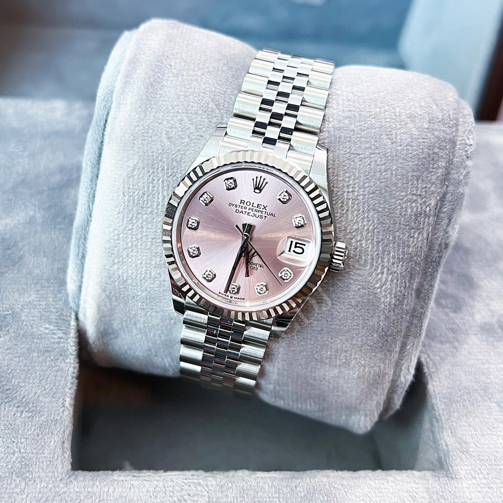 Rolex Datejust Stainless Steel Diamond Watch  customdiamjewel   