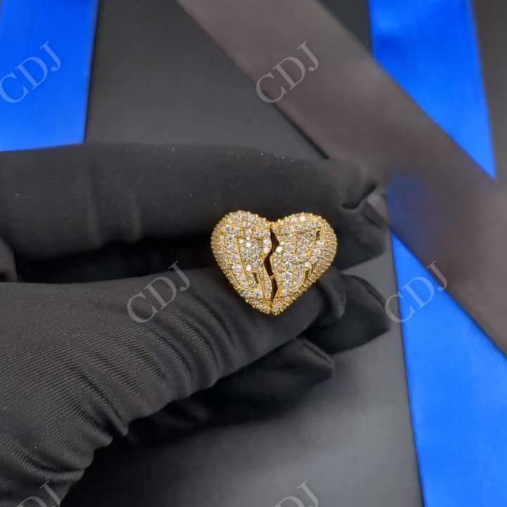 Broken Heart Diamond Hip Hop Ring hip hop jewelry CustomDiamJewel   