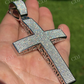 Round Diamond 14K White Gold Cross Men's Hip Hop Pendant  customdiamjewel   