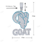 Iced Out Glow In The GOAT Pendant hip hop jewelry CustomDiamJewel