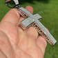 Round Diamond 14K White Gold Cross Men's Hip Hop Pendant  customdiamjewel   