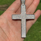 Round Diamond 14K White Gold Cross Men's Hip Hop Pendant  customdiamjewel   