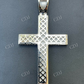 Round Diamond 14K White Gold Cross Men's Hip Hop Pendant  customdiamjewel   