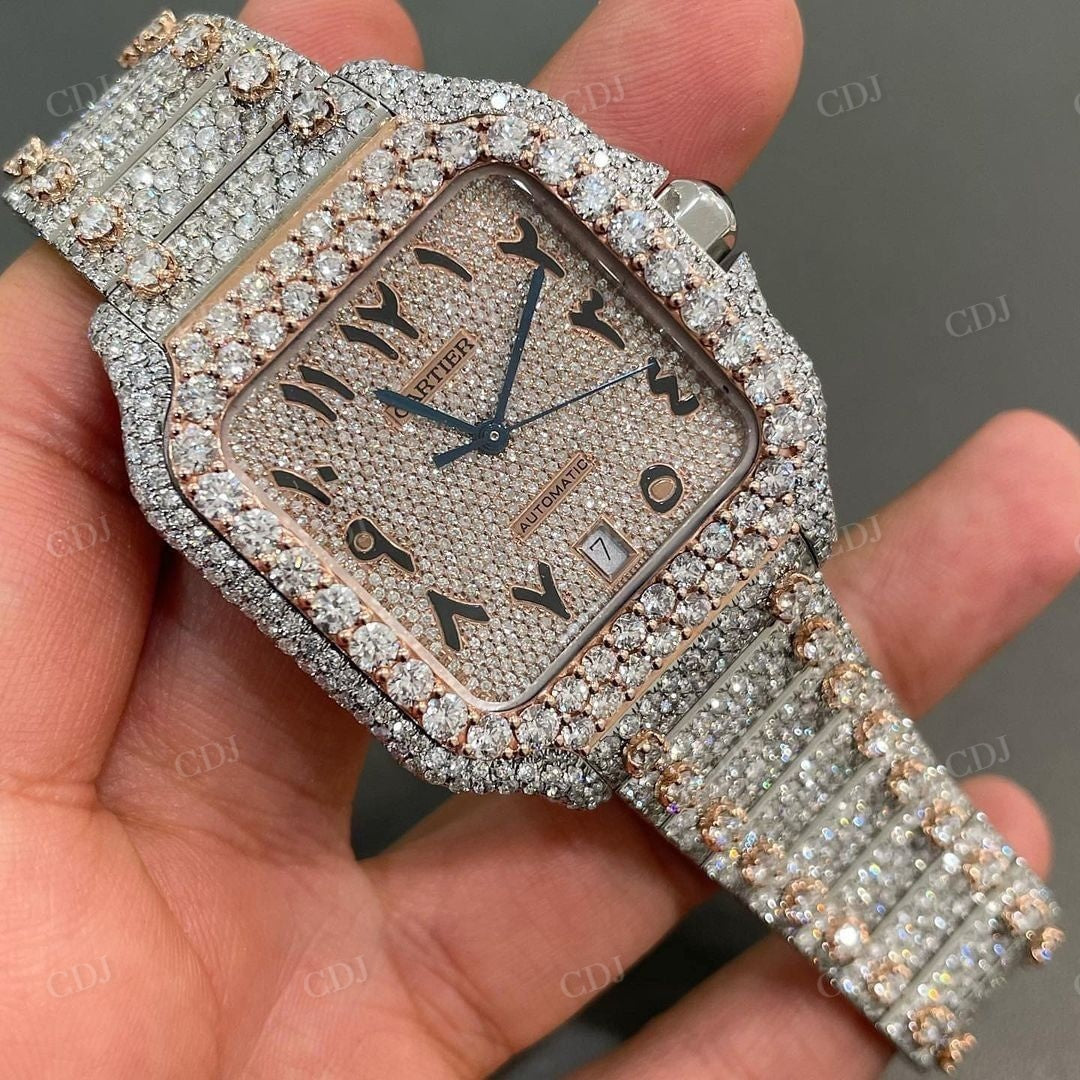 Cartier Hip Hop Diamond Custom Watch  customdiamjewel   