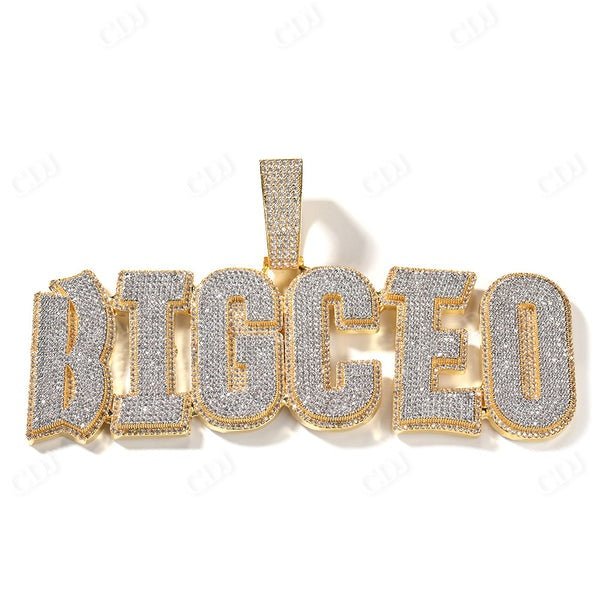 Moissanite Iced Out Hip Hop Custom Pendant  CustomDiamJewel   