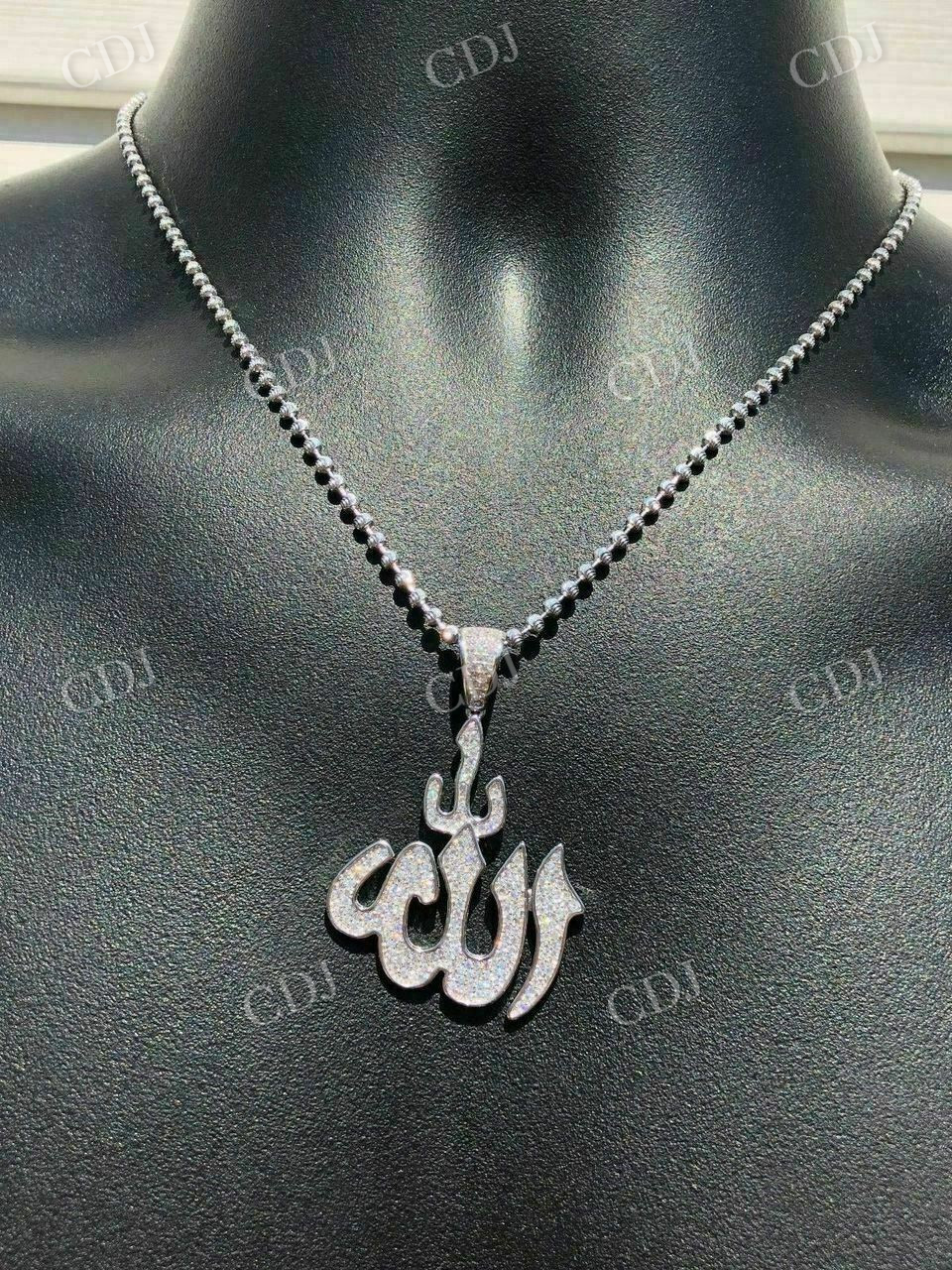 Mens Allah Islam Diamond Hip Hop Pendant  customdiamjewel   