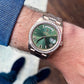 Rolex Green Dial Diamond Bezel Custom Watch  customdiamjewel   