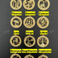 Solid Gold Plain Zodiac Astrology Sign Pendant  customdiamjewel   