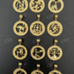 Solid Gold Plain Zodiac Astrology Sign Pendant  customdiamjewel   