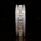 1.38CTW Baguette and Round Lab grown Diamond Wedding Band  customdiamjewel   