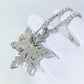 Snow Flower Flake Diamond Pendant For Men  customdiamjewel   