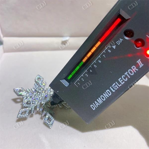 Snow Flower Flake Diamond Pendant For Men  customdiamjewel   