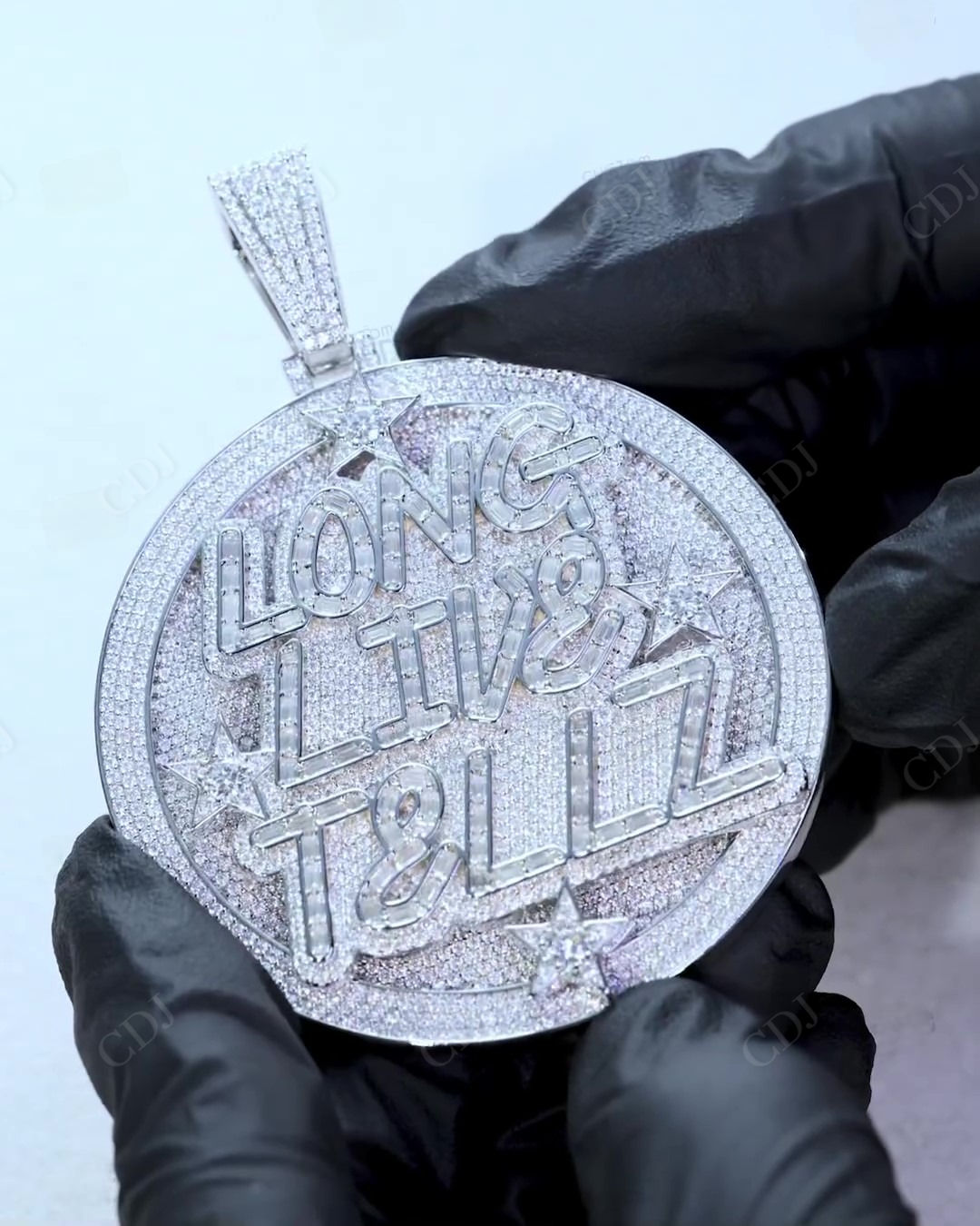 Hip Hop Two Tone 3D Face Customized Pendant hip hop jewelry CustomDiamJewel   