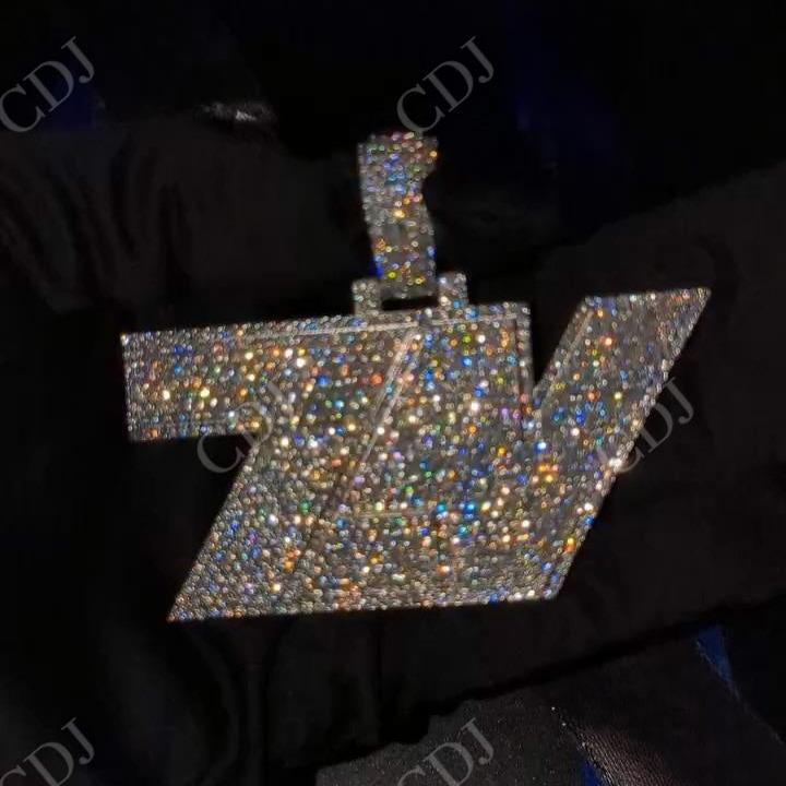 Custom Full Iced Out Diamond Hip Hop Pendant hip hop jewelry CustomDiamJewel   