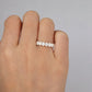 1.52CTW Oval Cut Lab Grown Diamond Half Eternity Wedding Band  customdiamjewel   