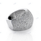 Dome Design Iced Out Moissanite Hip Hop Rings hip hop jewelry CustomDiamJewel