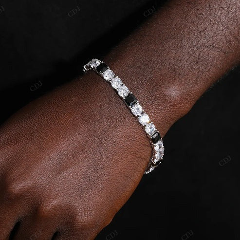 Multi Moissanite Studded 14K Diamond Tennis Bracelets hip hop jewelry CustomDiamJewel