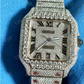 Men's Luxurious Hip Hop Watch Cartier 25 to 27 Carat Moissanite Iced Out Watch  customdiamjewel   