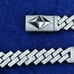 Two Row Diamond Cuban Chain hip hop jewelry CustomDiamJewel   