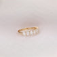 1.52CTW Oval Cut Lab Grown Diamond Half Eternity Wedding Band  customdiamjewel   