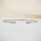 0.30CTW Open Cuff Bezel Set Lab Grown Diamond Bracelet  customdiamjewel 10KT Solid Gold White Gold VVS-EF