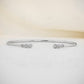 0.30CT Graduated Bezel Set Open Cuff Natural Diamond Bracelet  customdiamjewel   