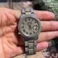 Bust Down Moissanite Two Ton Roman Dial Rolex Watch  customdiamjewel   