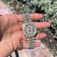 Bust Down Moissanite Two Ton Roman Dial Rolex Watch  customdiamjewel   