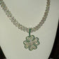 Sterling Silver Flowers Design green Enamel Moissanite Necklace hip hop jewelry customdiamjewel   