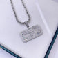 Baguette CEO Iced Out Custom Name Diamond Pendant  customdiamjewel   