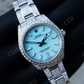 Blue Face Honey Comb Diamond Setting Rolex Watch customdiamjewel