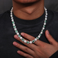 S925 9mm Green Diamond And Pearl Chain hip hop jewelry CustomDiamJewel