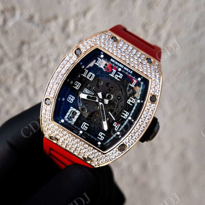 Richard Mille Custom Rose Gold Diamond Watch  customdiamjewel   