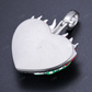 Helloice Iced Flame Skull Luminous Heart Pendant hip hop jewelry CustomDiamJewel