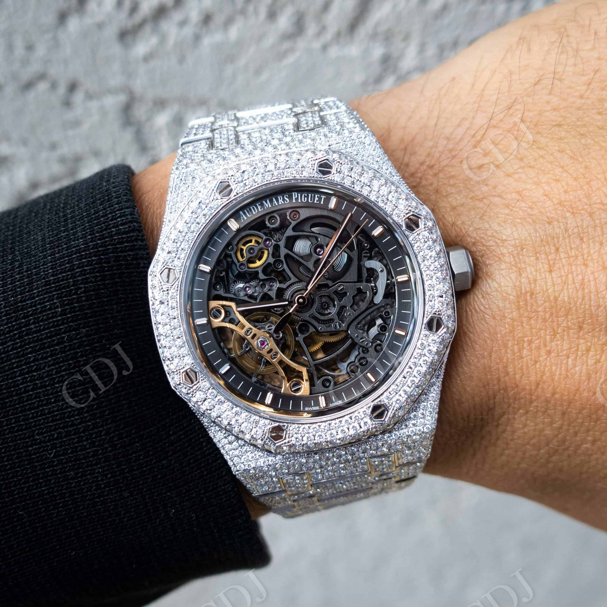 Audemars Piguet Diamond Custom Watch  customdiamjewel   